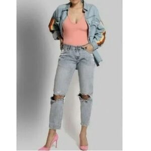 NWT One Teaspoon Awesome Baggies Jeans in Montana Blue sz 30